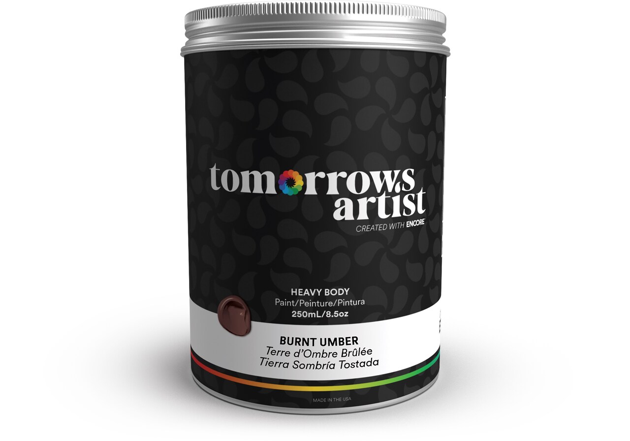 Tomorrows Artist: Heavy Body Eco-Friendly Sustainable Acrylic Art Paint 100ml/3.38oz, 250ml/8.45oz, 500ml/16.91oz, 1000ml/33.81oz